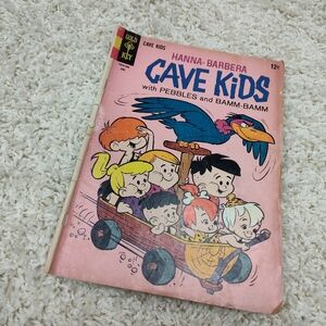 1965 cave kids #9 Flintstones pebbles and Bam Bam comic book